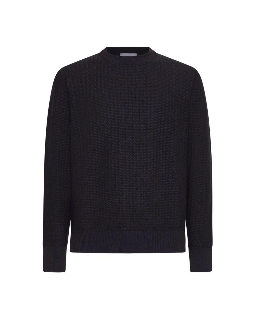 D4.0 Blue Round-Neck Knitwear for men