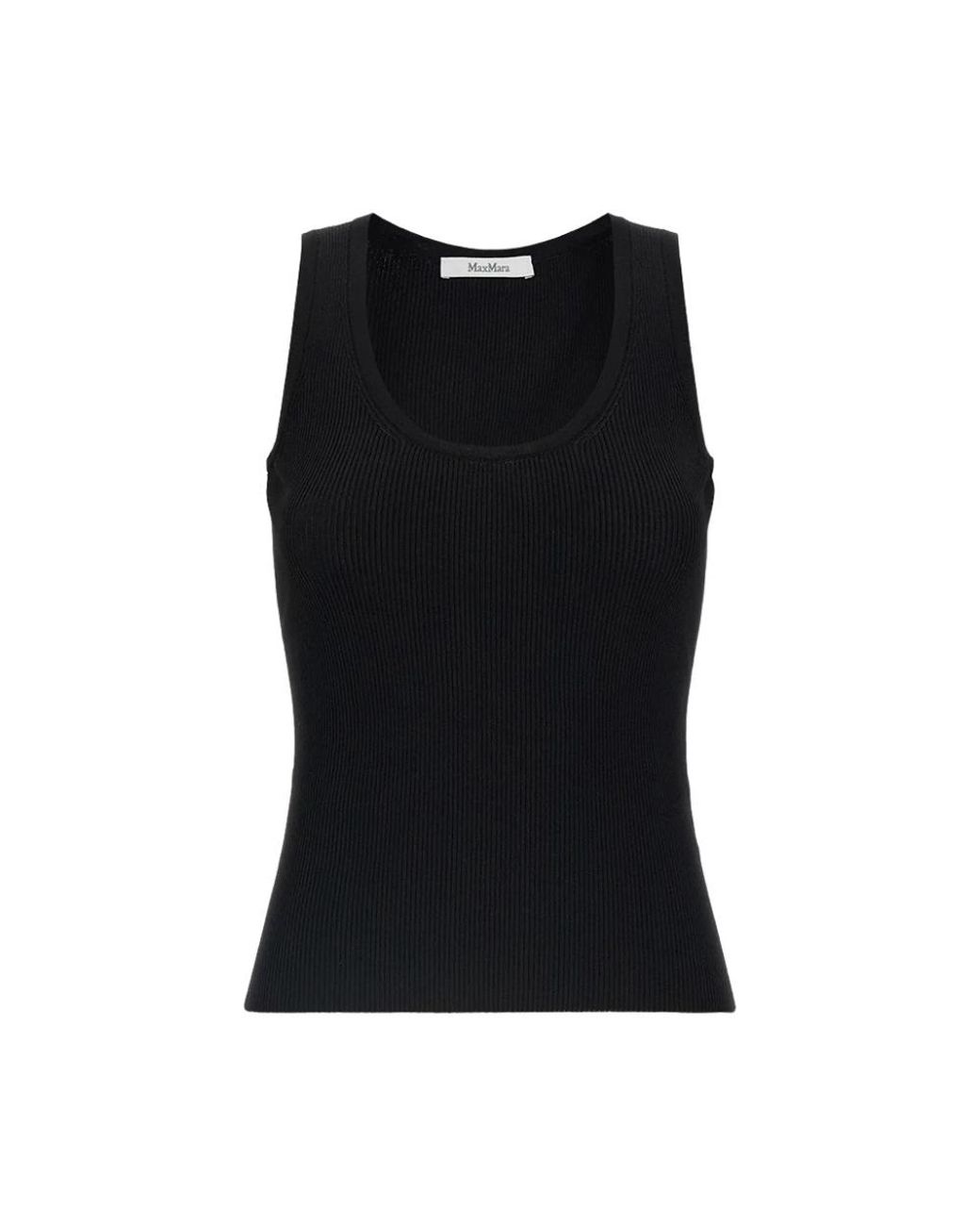 Max Mara Black Sleeveless Tops