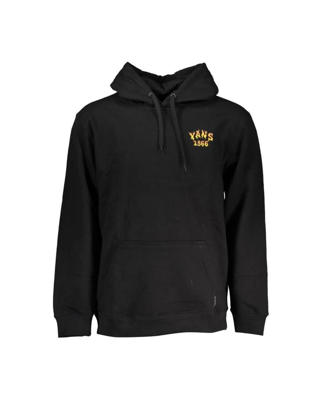 Vans Hoodies & Sweatvesten ,Zwart ,Katoen Klassiek Zwart Hoodie Fleece Sweater in het Black voor heren