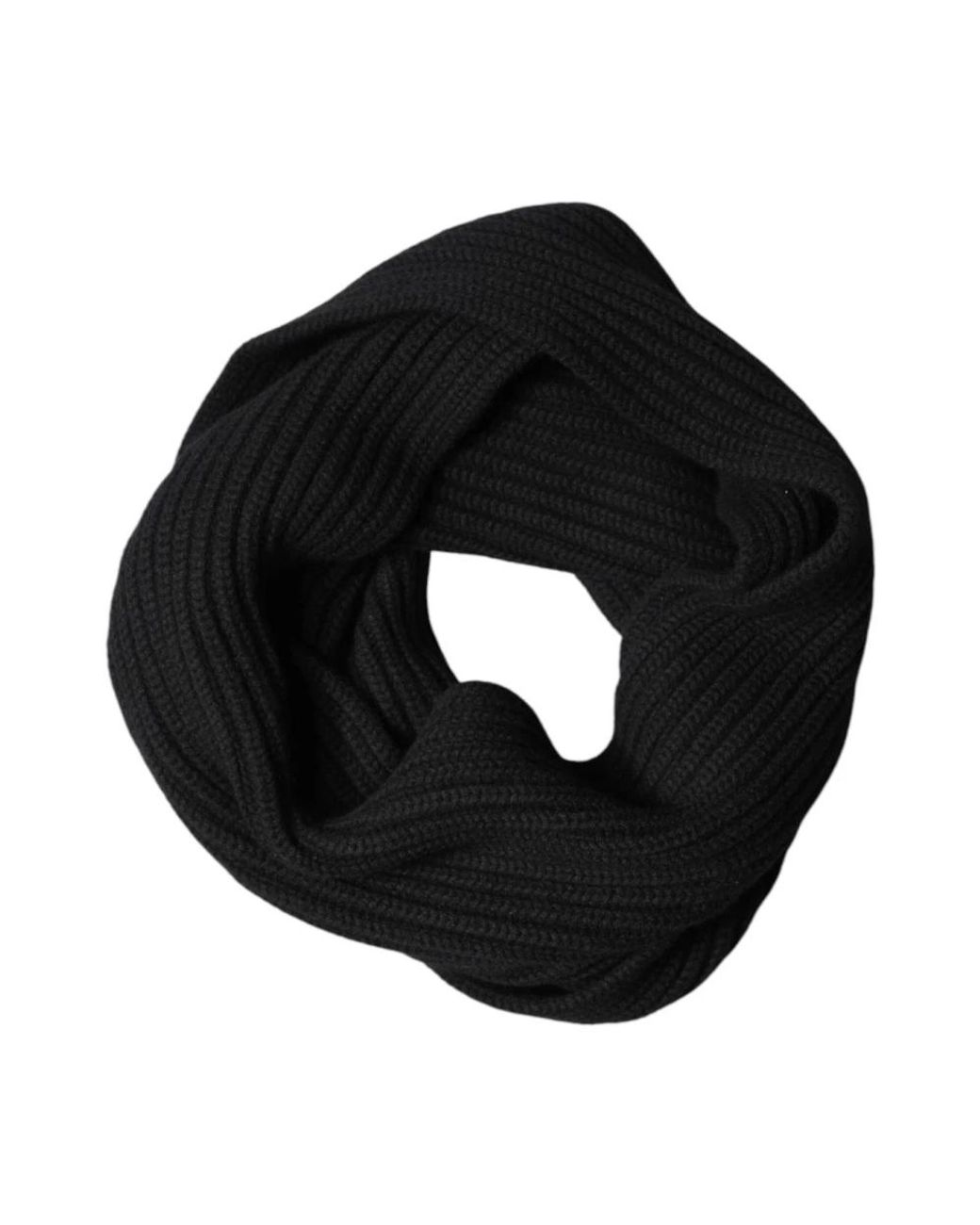 Dolce & Gabbana Black Winter Scarves for men