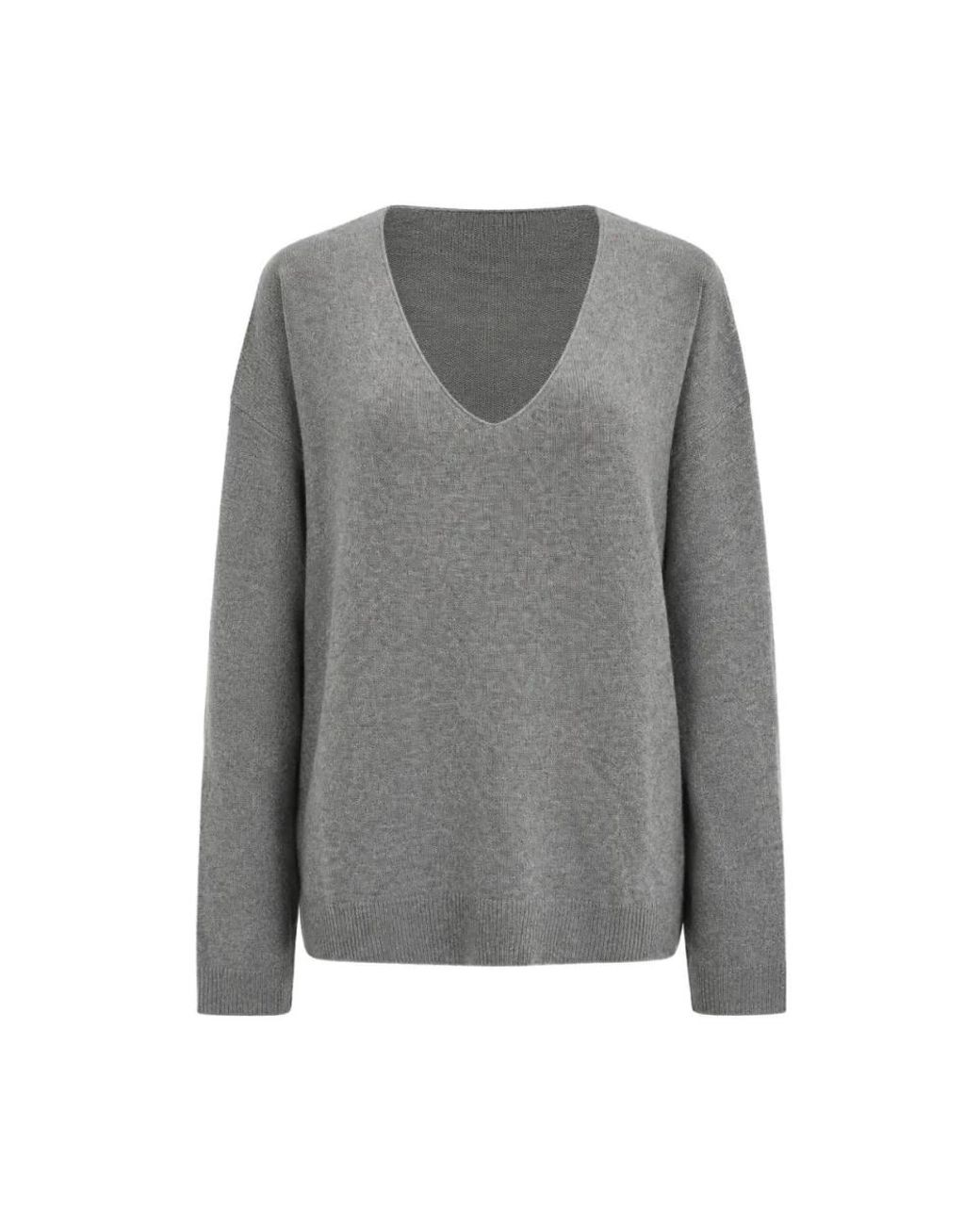 LeKasha Tibet20 945 V Neck Sweater in het Gray