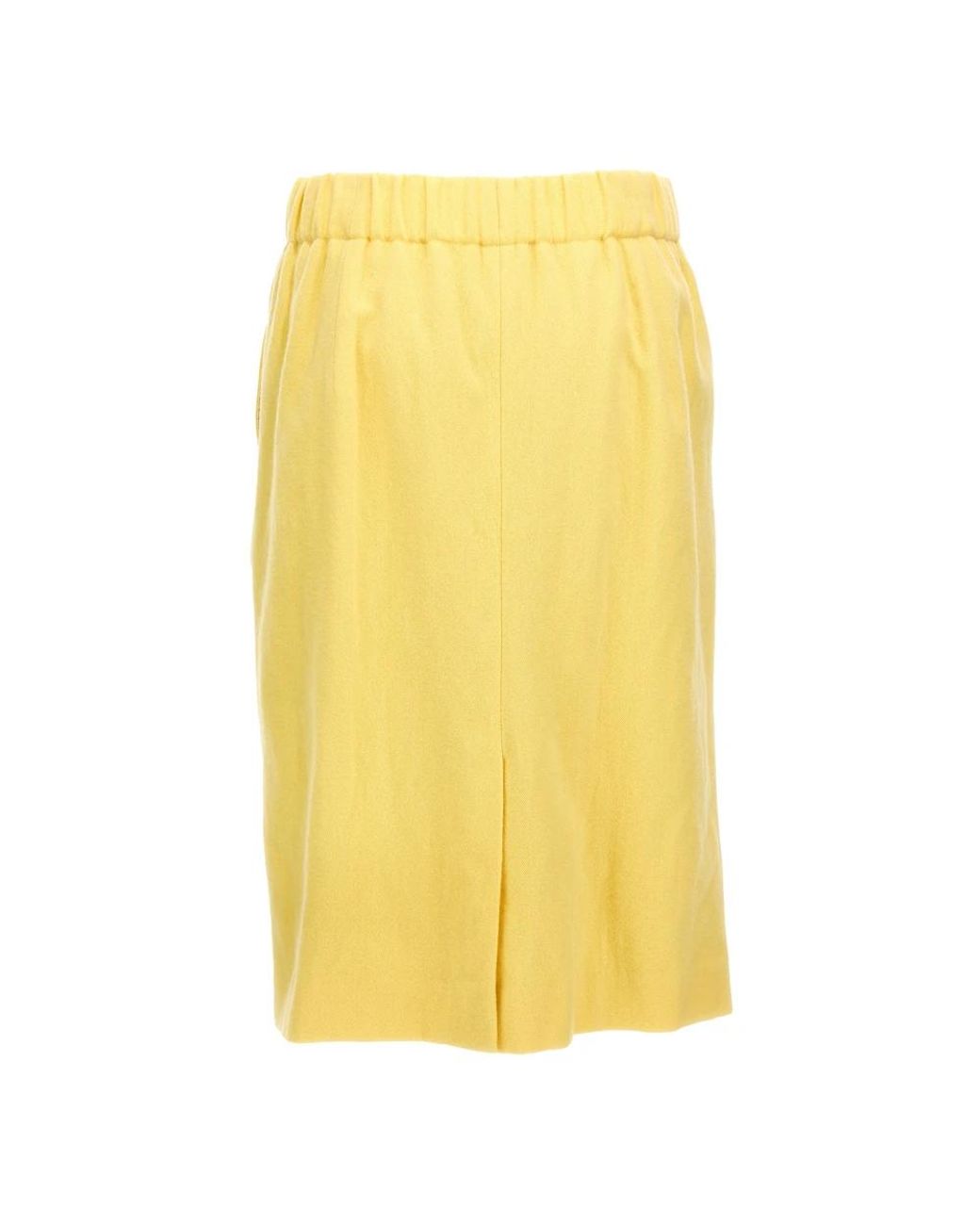 Dries Van Noten Yellow Midi Skirts