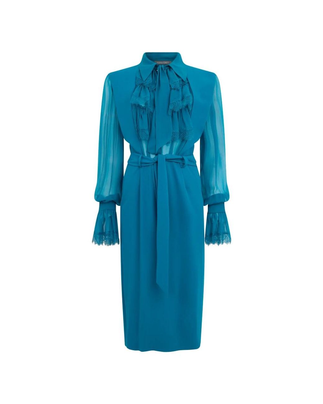 Alberta Ferretti Blue Midi Dresses