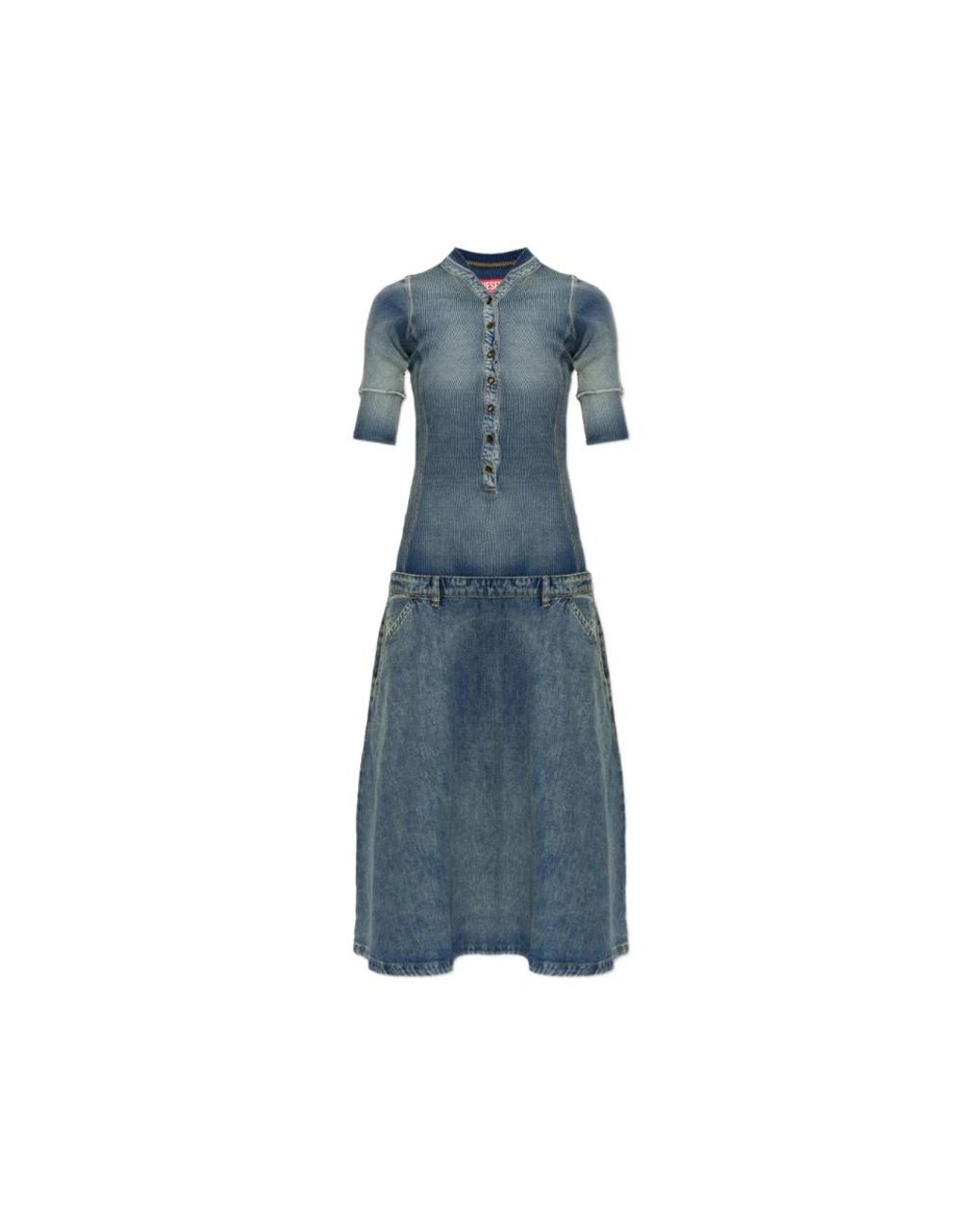 DIESEL Blue Midi Dresses
