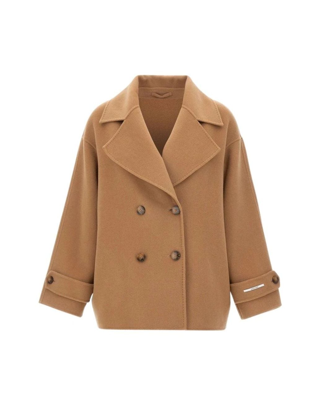 Marella Brown Double-Breasted Coats