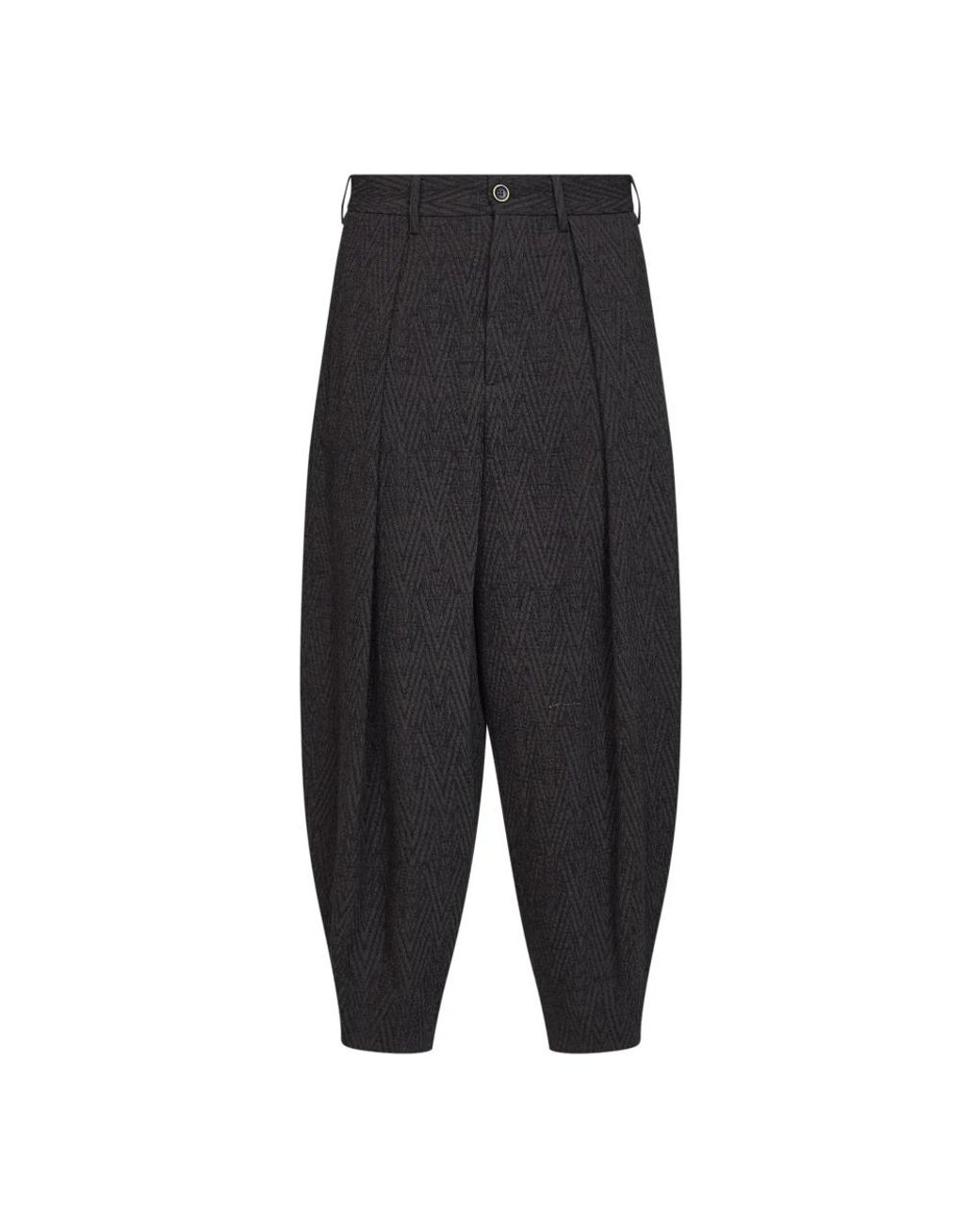 Uma Wang Black Wide Trousers for men