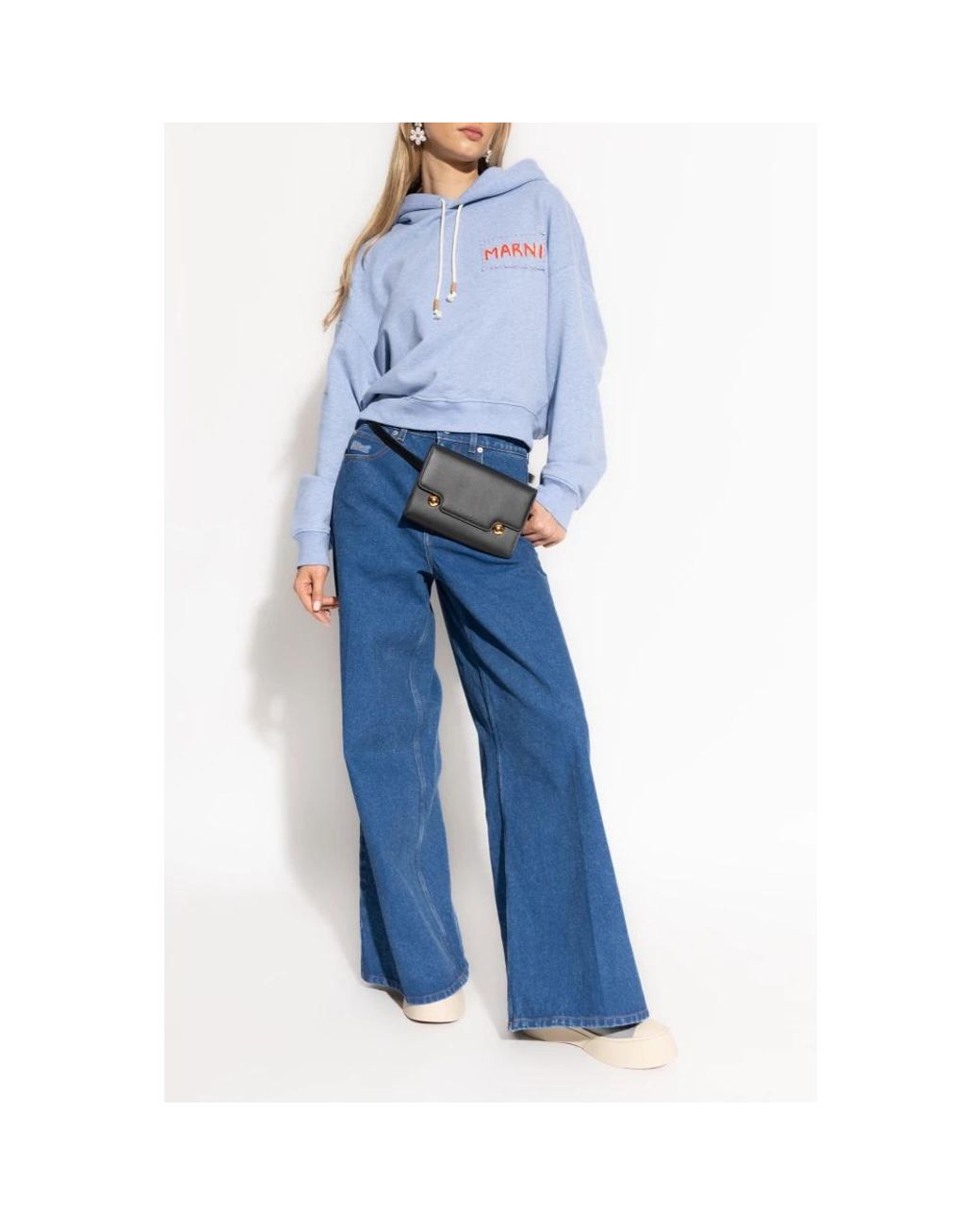Marni Blue Hoodies