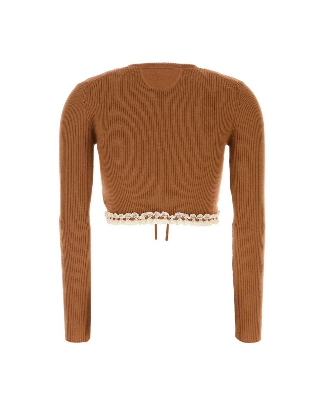 Chloé Brown Round-Neck Knitwear