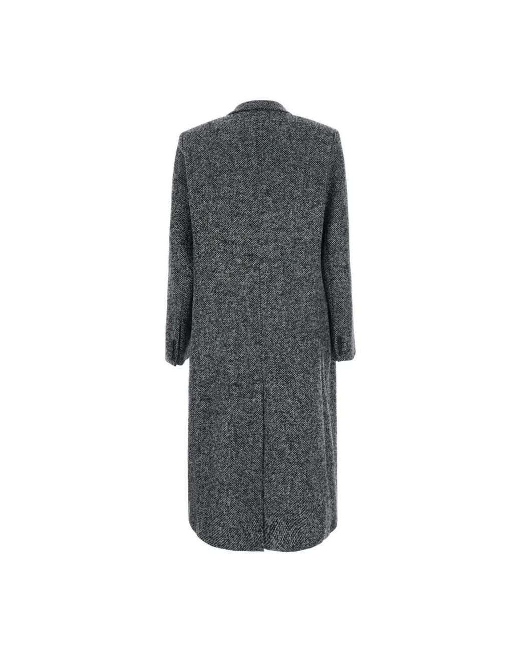 Emporio Armani Gray Double-Breasted Coats for men