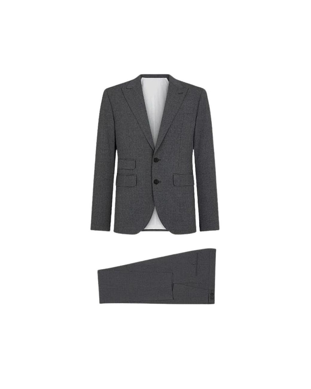 DSquared² Kostuums ,Grijs ,Katoen London Suit in het Black voor heren