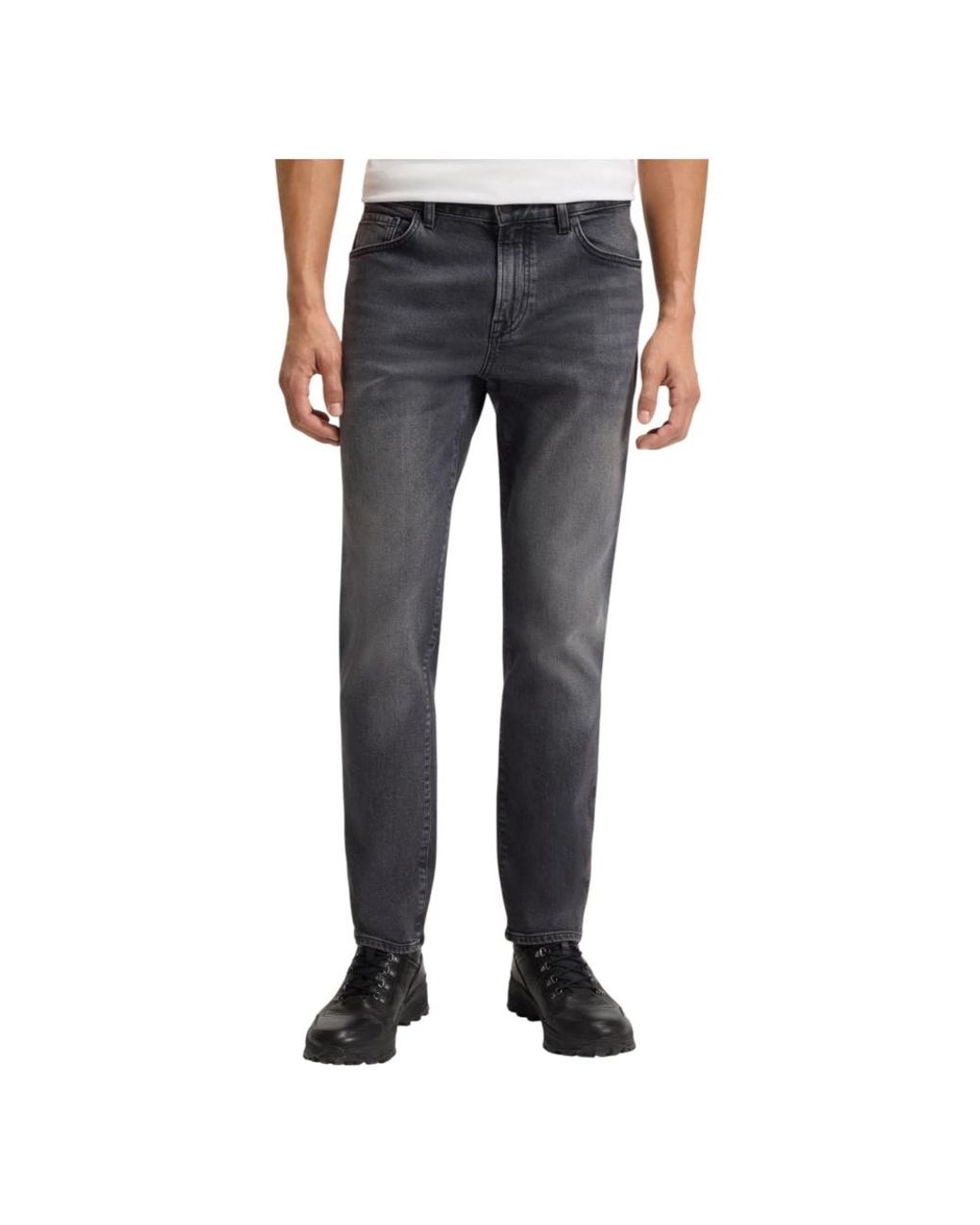 Boss Gray Slim Fit Jeans for men