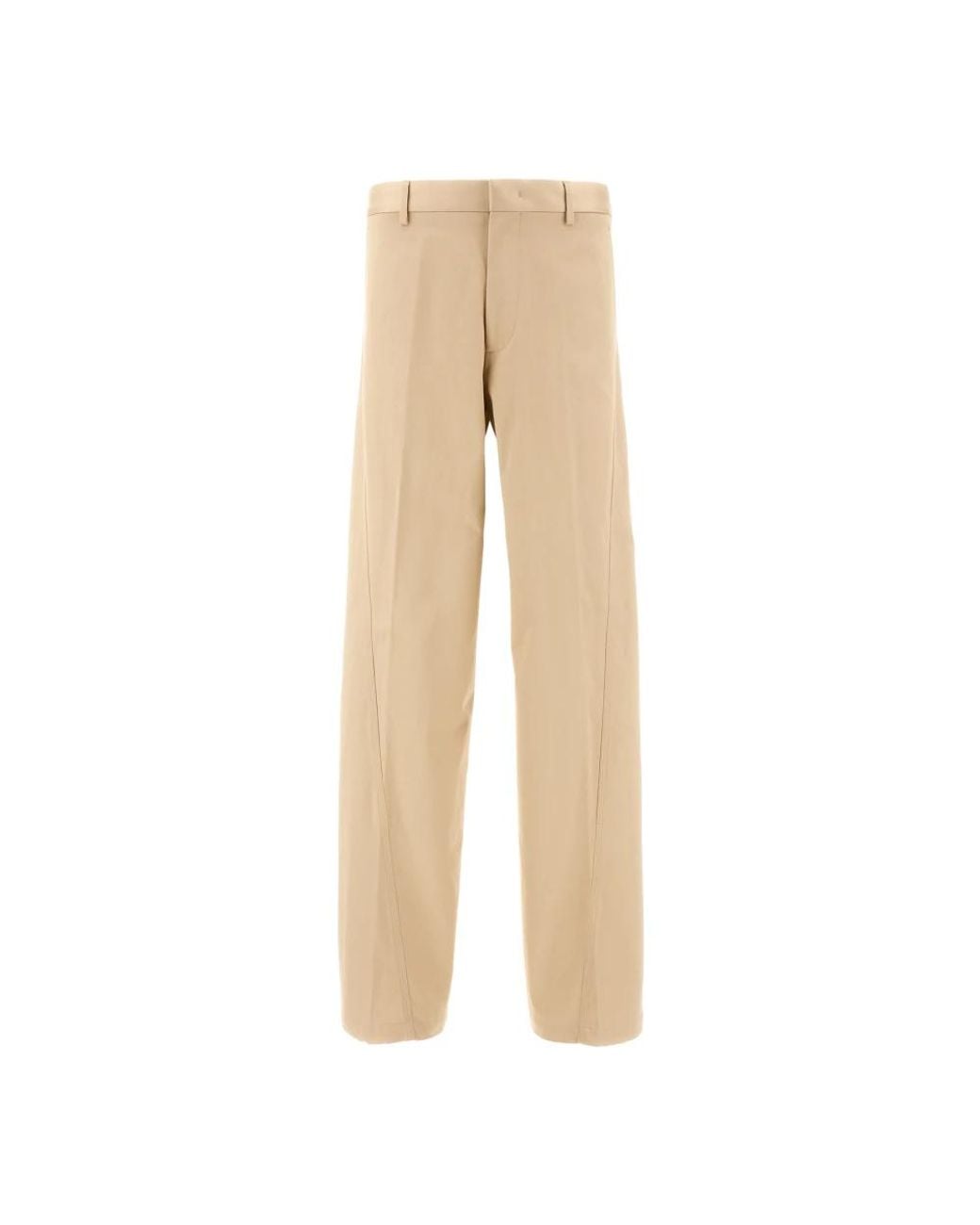 Lanvin Natural Straight Trousers for men