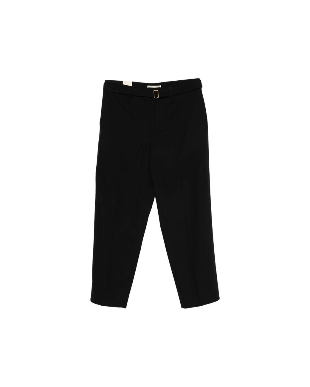BRIGLIA Black Straight Trousers for men