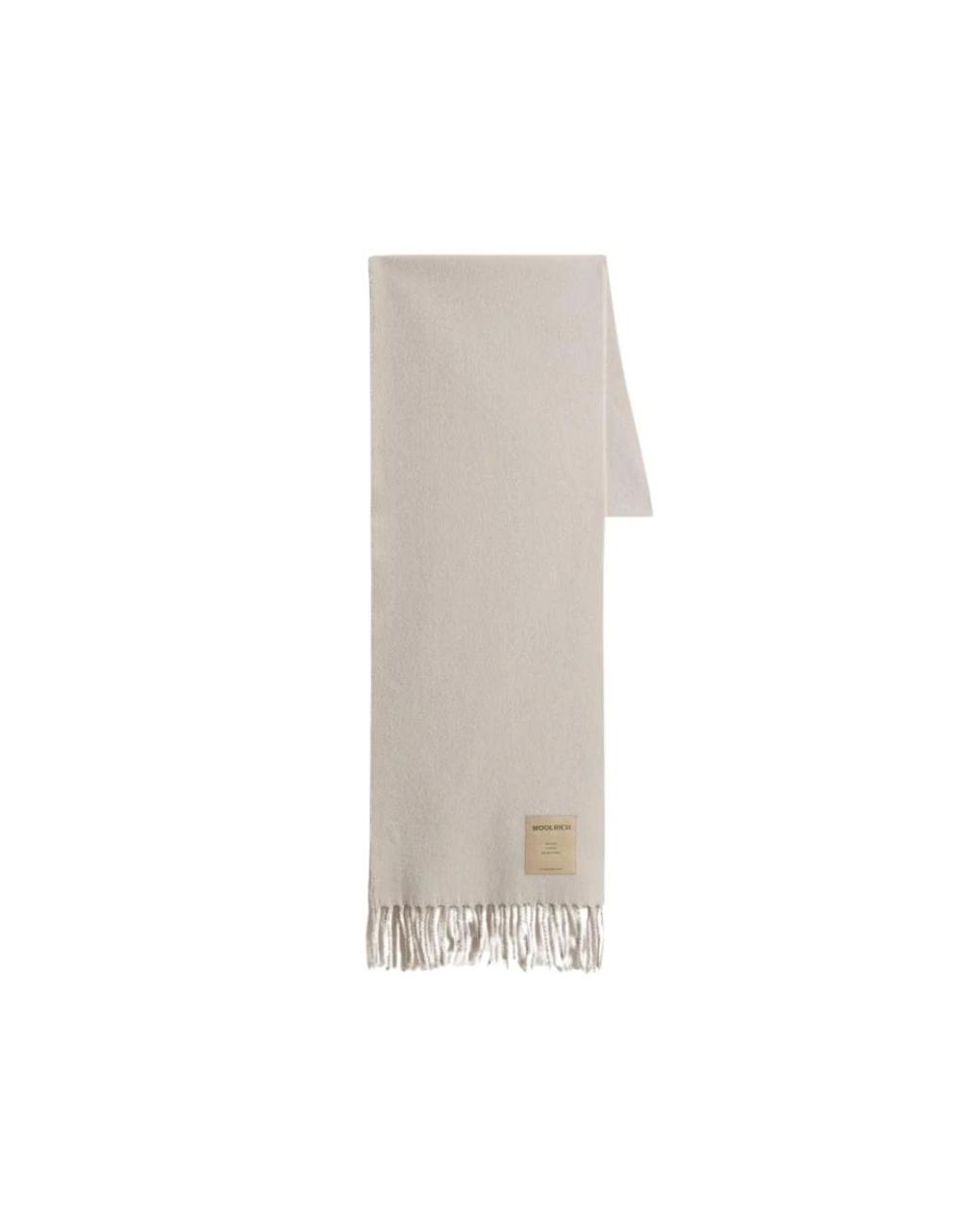 Woolrich Patch Schal Für Stilvollen Winterlook in Natural für Herren