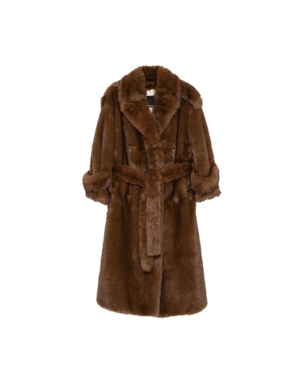 BB COUTURE Brown Belted Coats