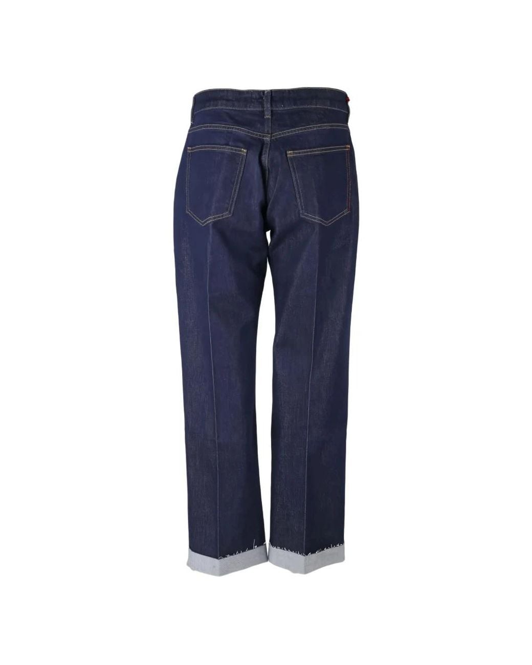 Liviana Conti Blue Straight Fit Jeans
