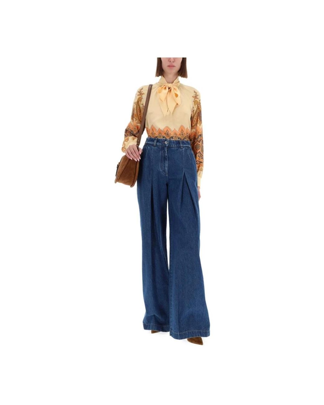 Etro Orange Blouses