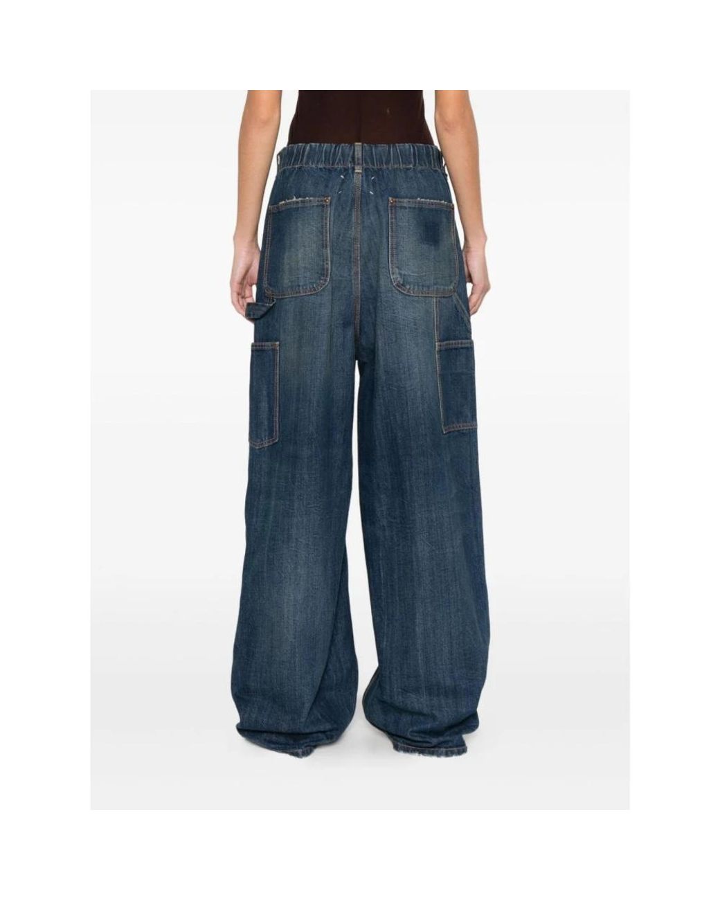 Maison Margiela Blue Wide Jeans