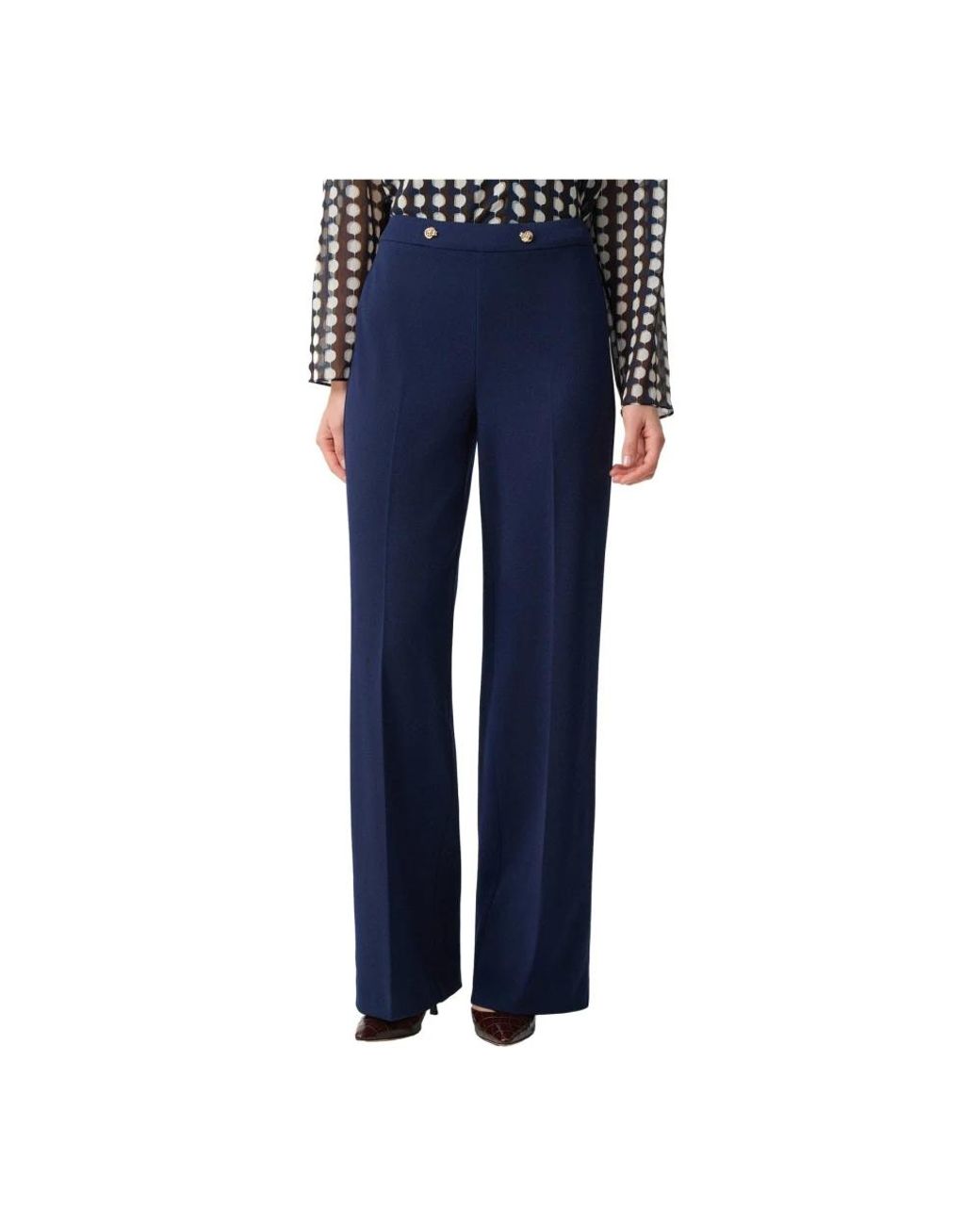 Joseph Ribkoff Blue Wide Trousers