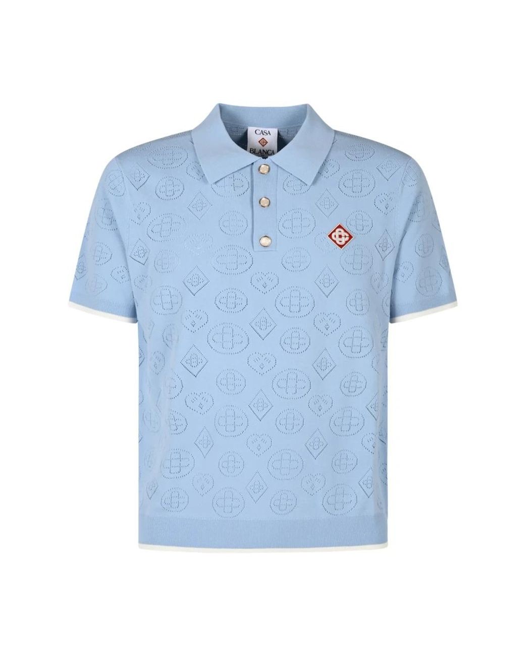 Casablanca Blue Polo Shirts for men