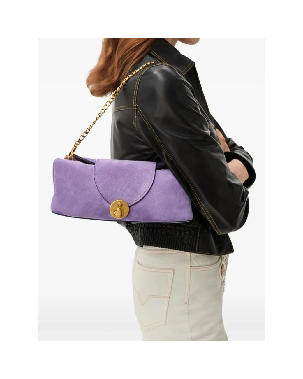 Shoulder Bags di Versace in Purple