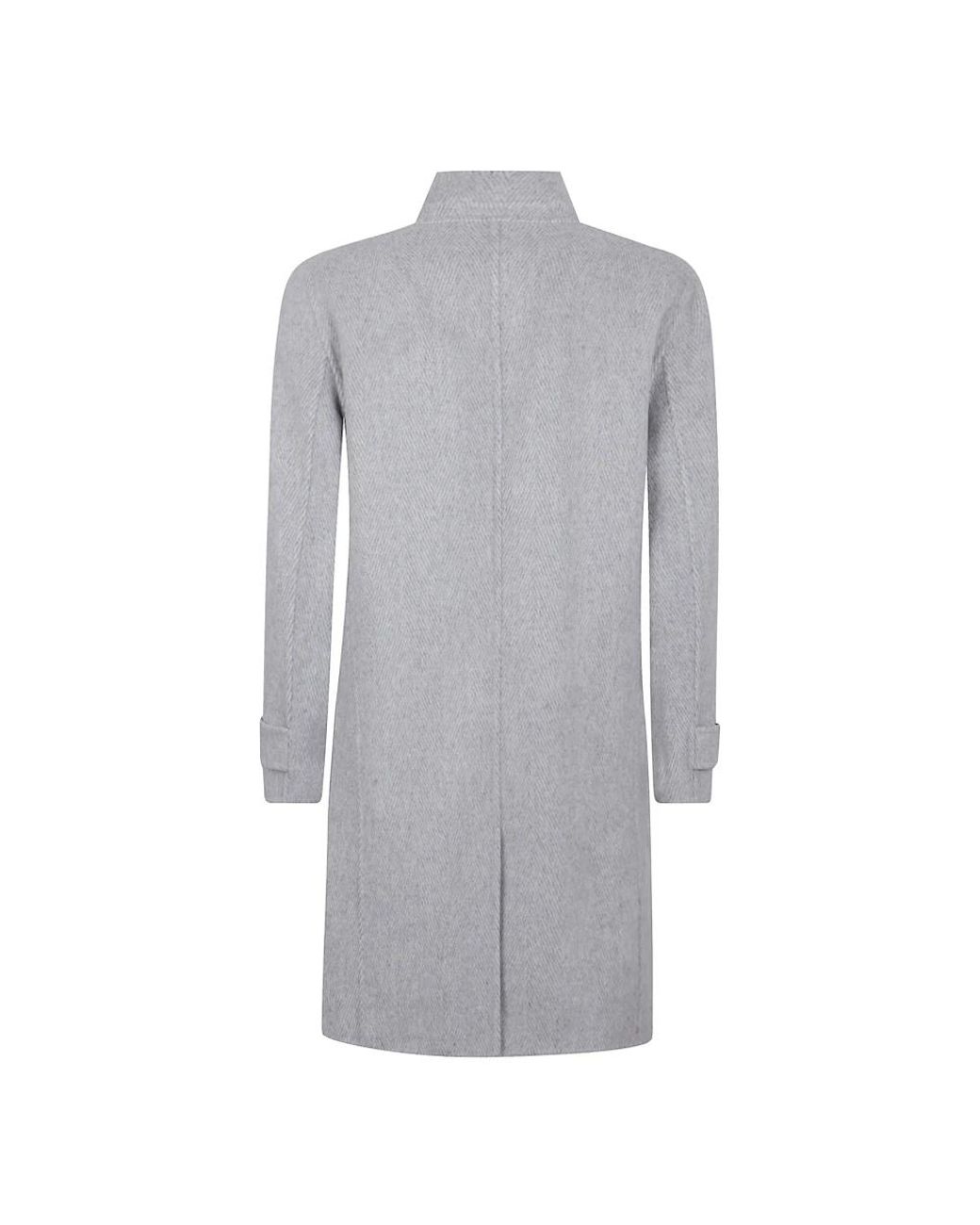 Eleventy Gray Single-Breasted Coats for men