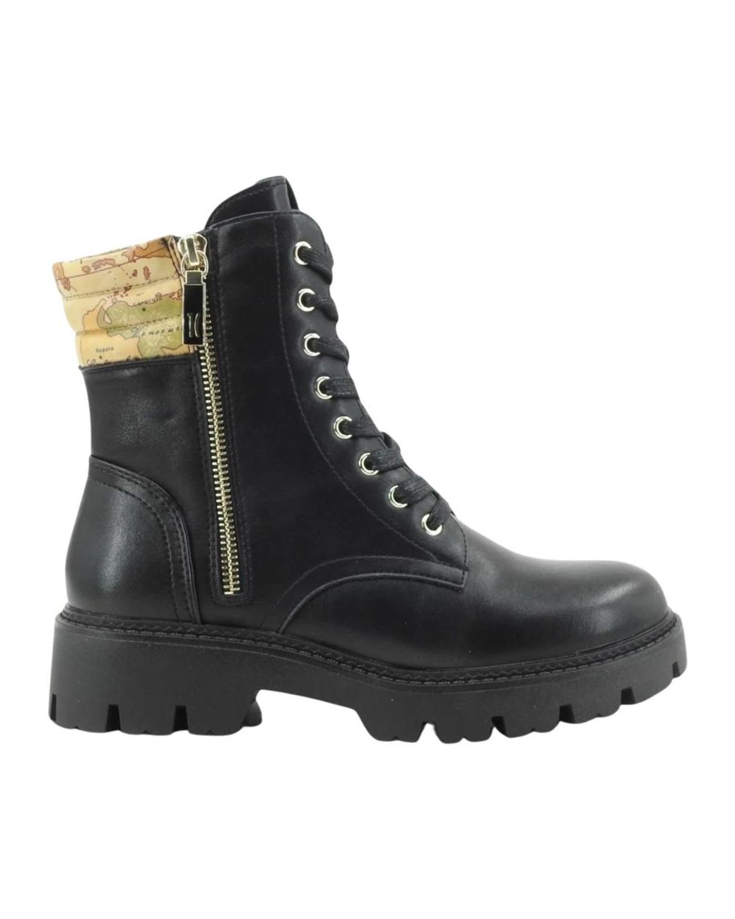 Alviero Martini 1A Classe Black Lace-Up Boots