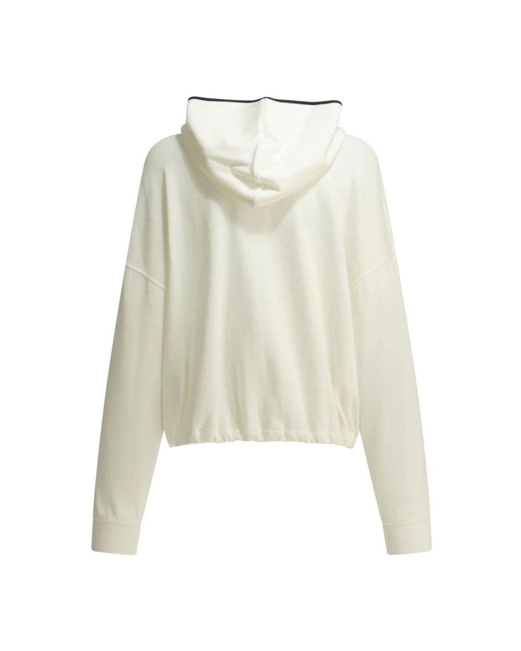 Brunello Cucinelli White Zip-Throughs