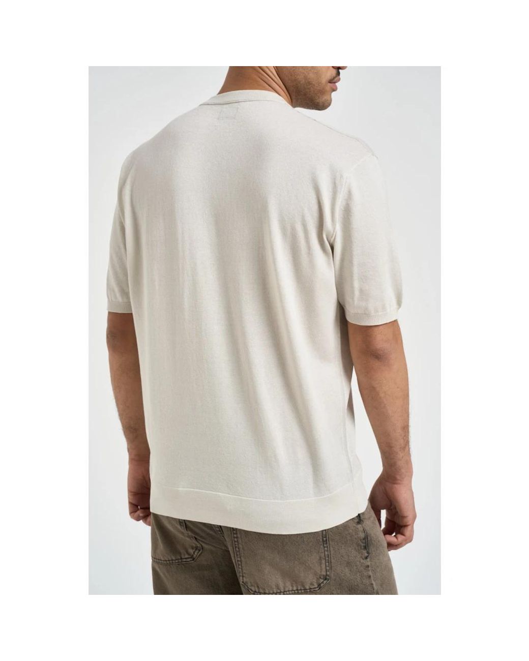 C P Company Gray Round-Neck Knitwear for men