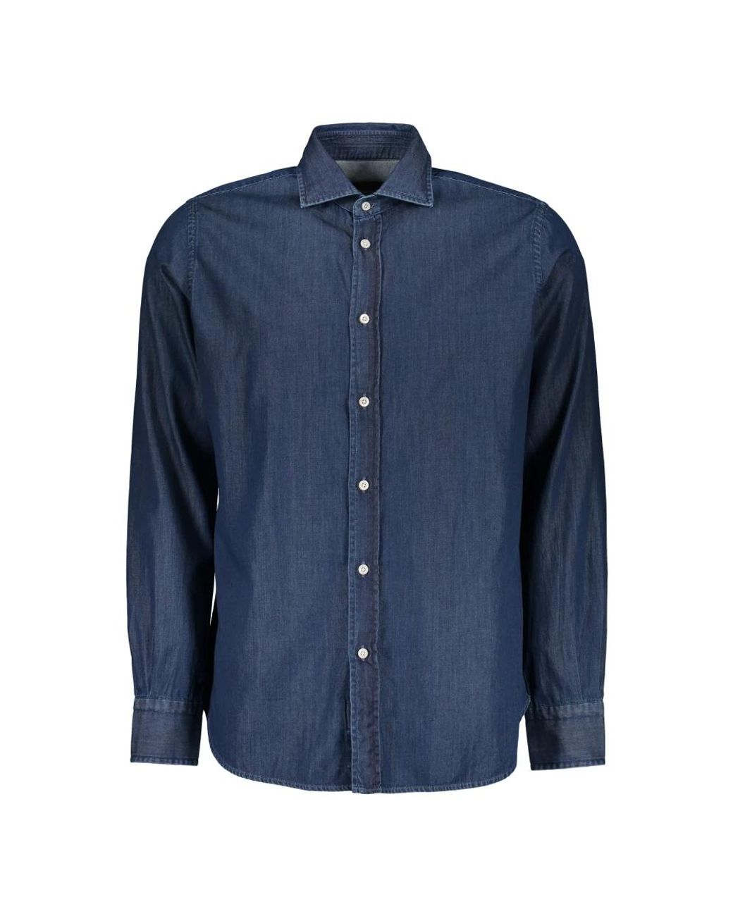 Moorer Blue Denim Shirts for men