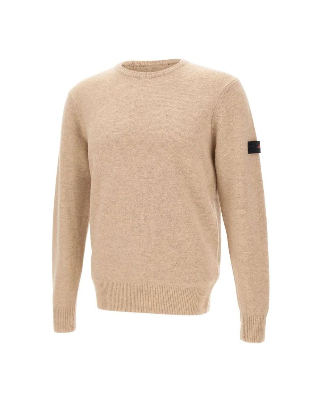 Peuterey Natural Round-Neck Knitwear for men
