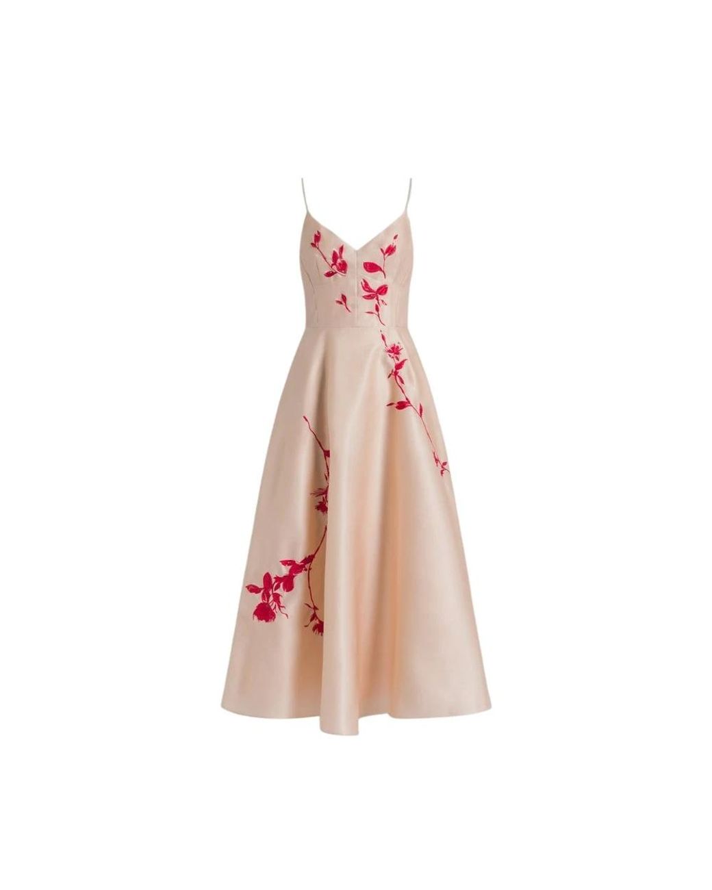 Alberta Ferretti Pink Midi Dresses