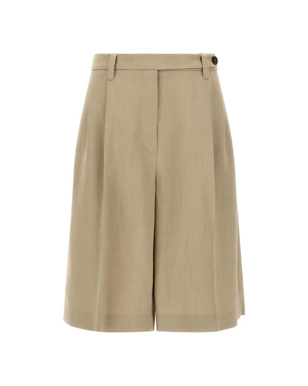 Brunello Cucinelli Natural Bermudas