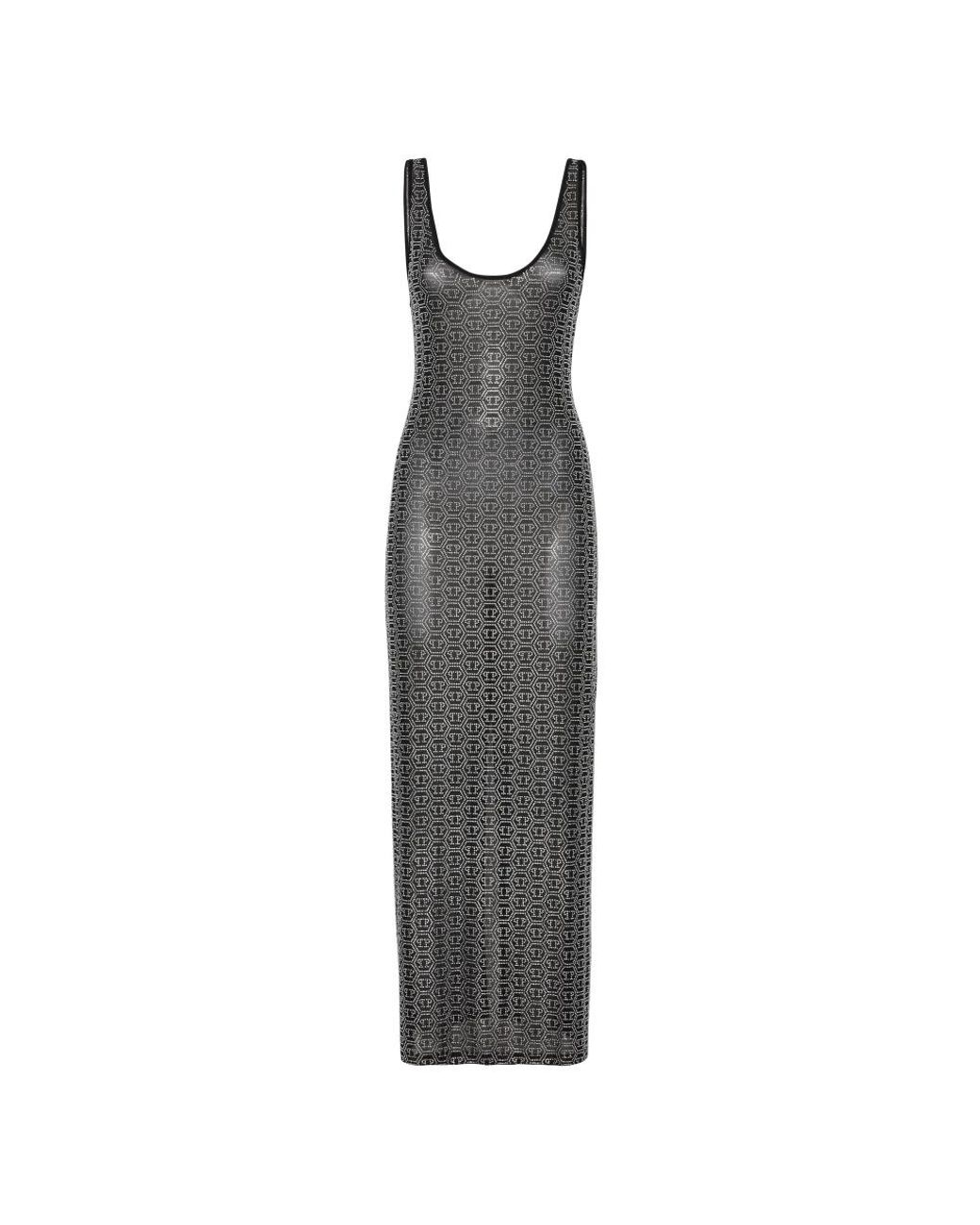 Maxi Dresses Philipp Plein de color Gray