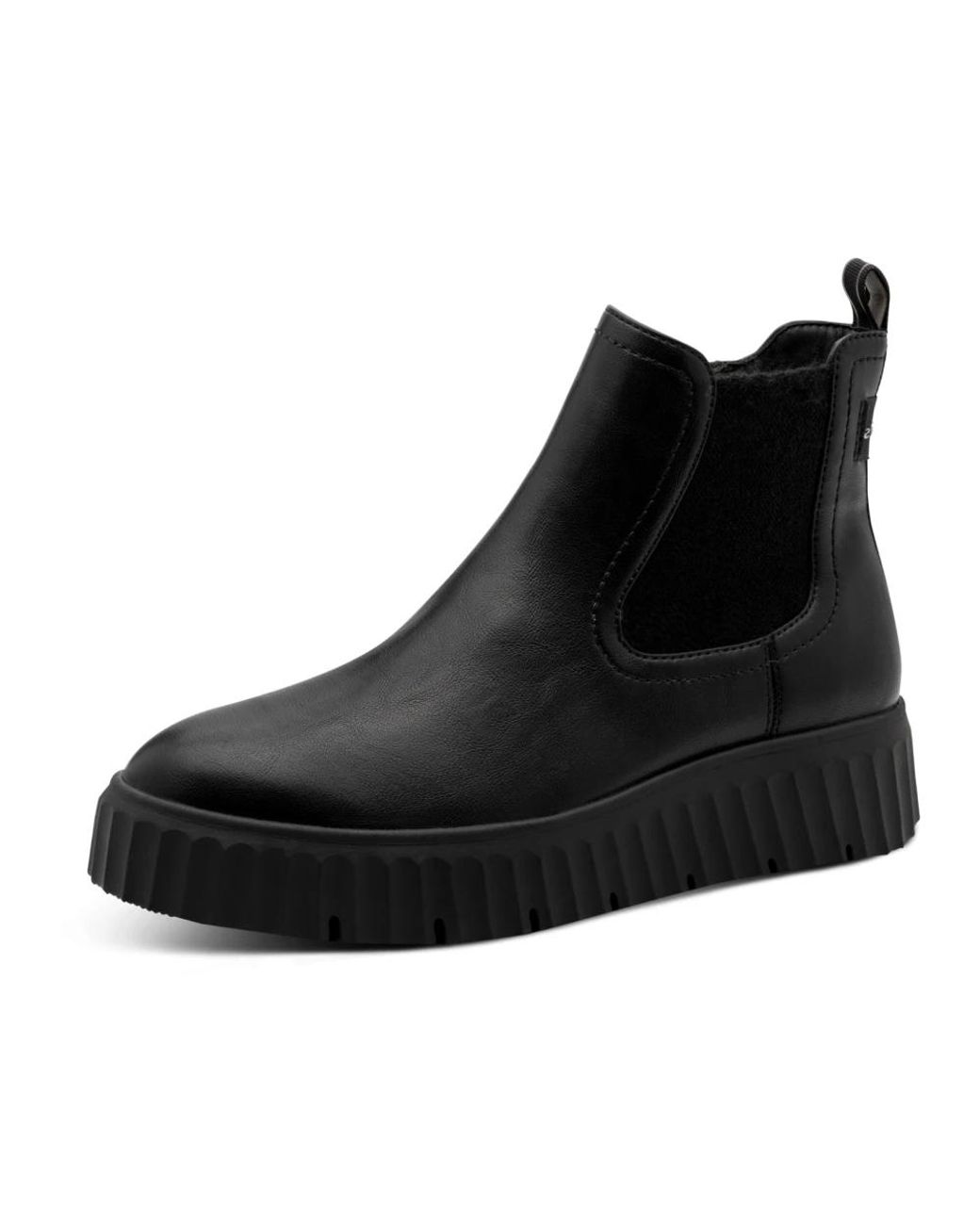 Tamaris Black Chelsea Boots