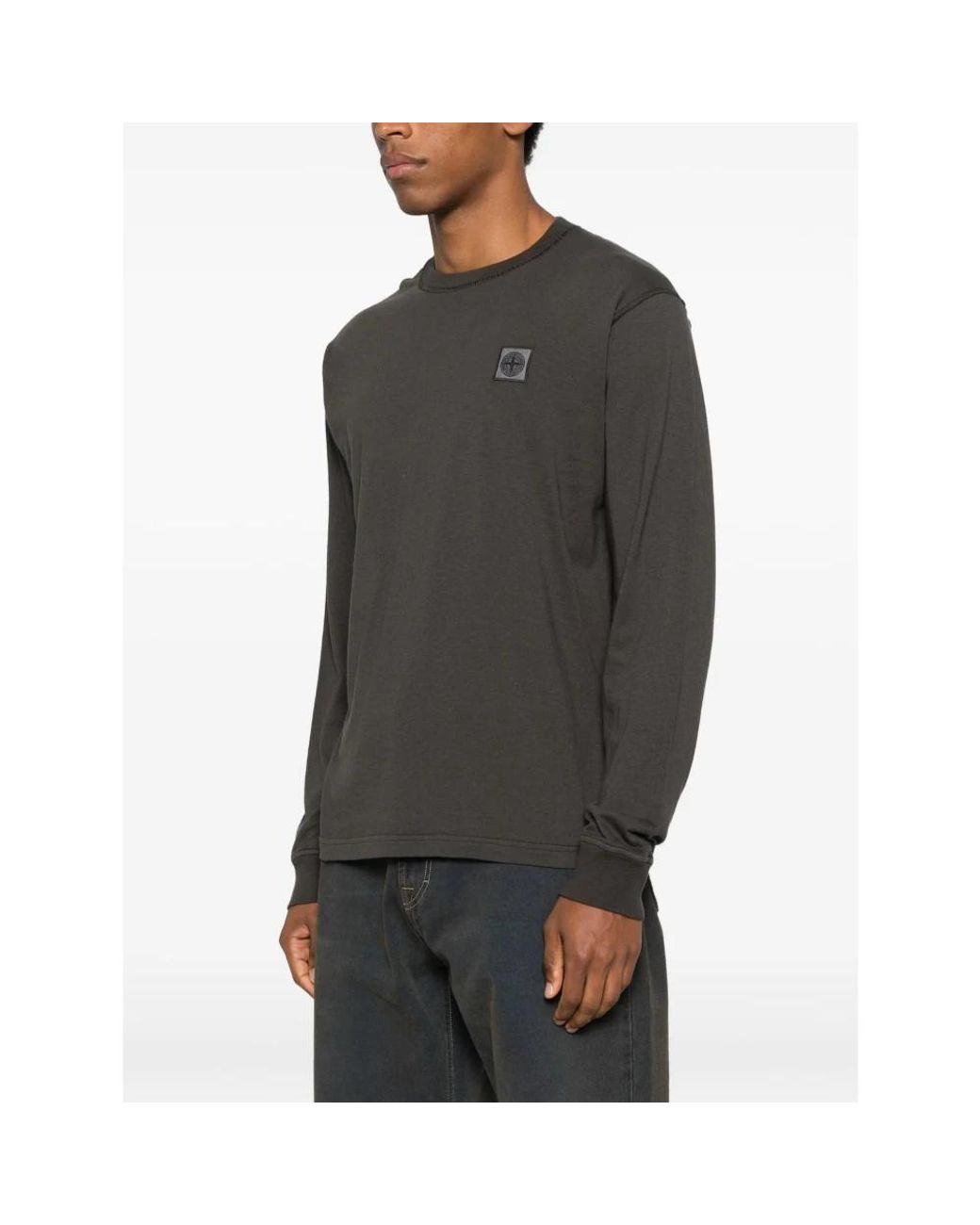 Stone Island Brown Long Sleeve Tops for men