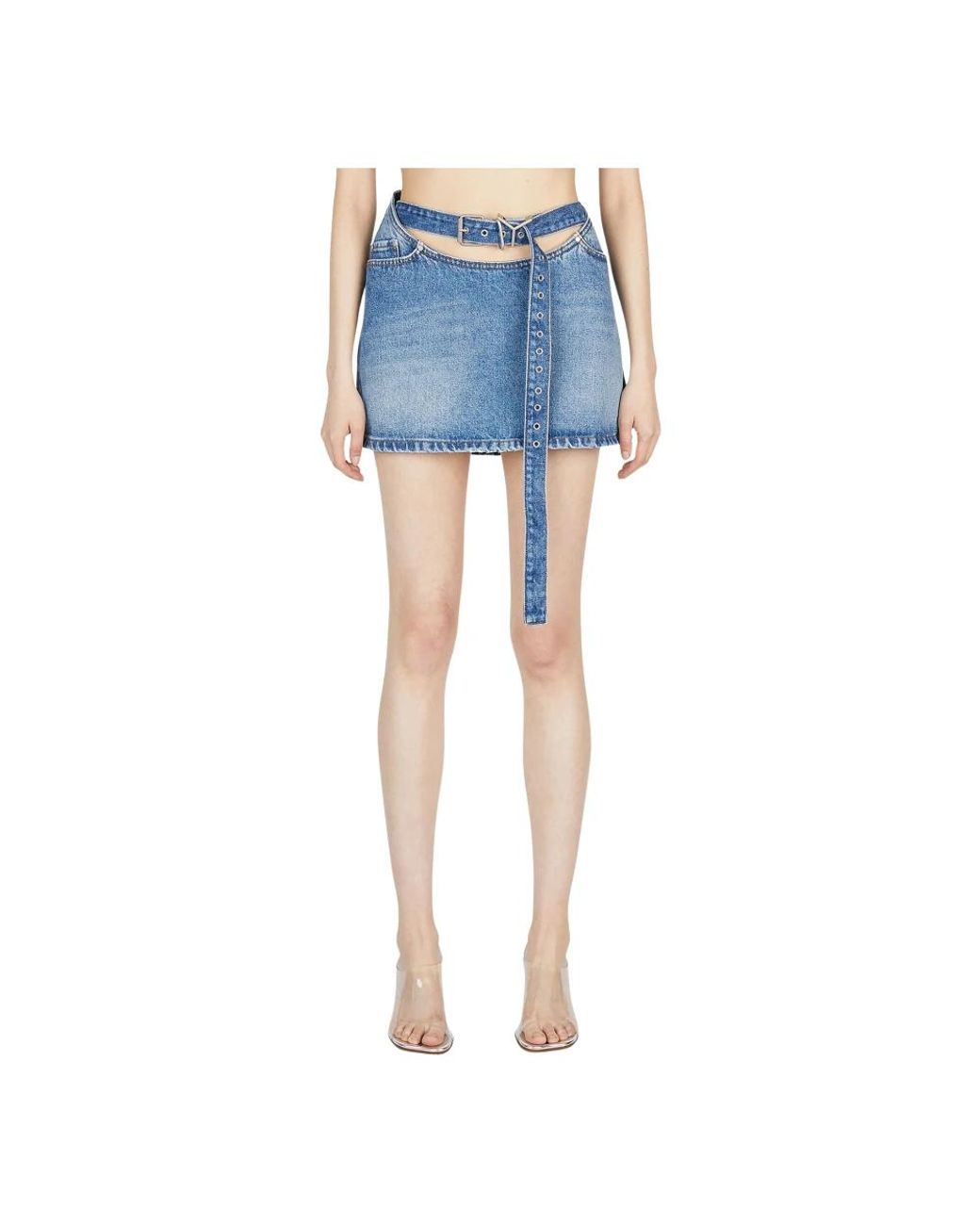 Y. Project Blue Denim Skirts