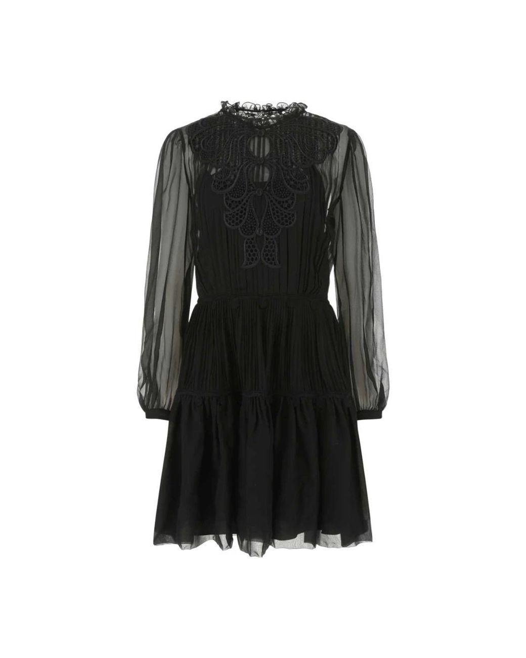 Alberta Ferretti Black Midi Dresses