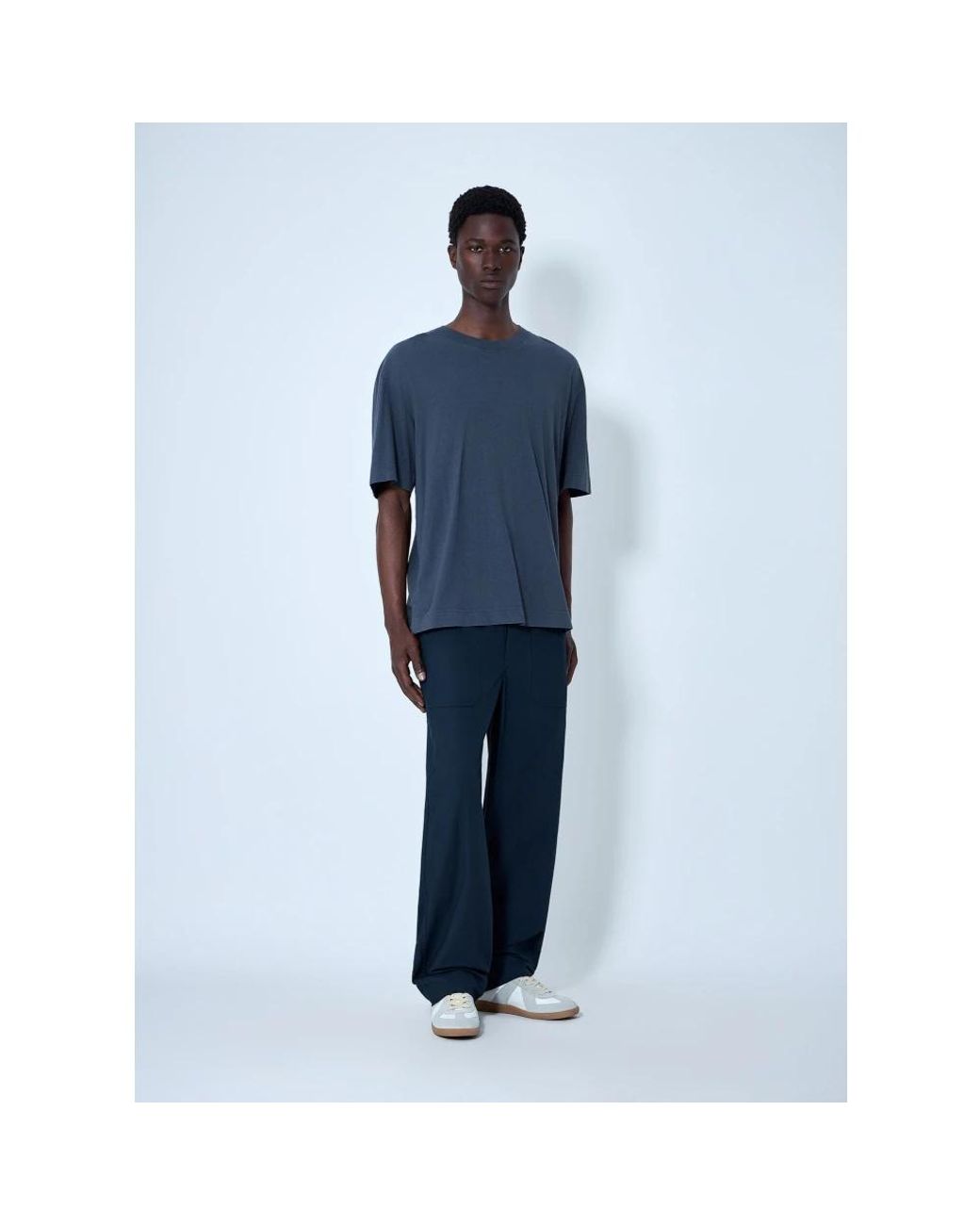 Margaret Howell Blue Wide Trousers for men