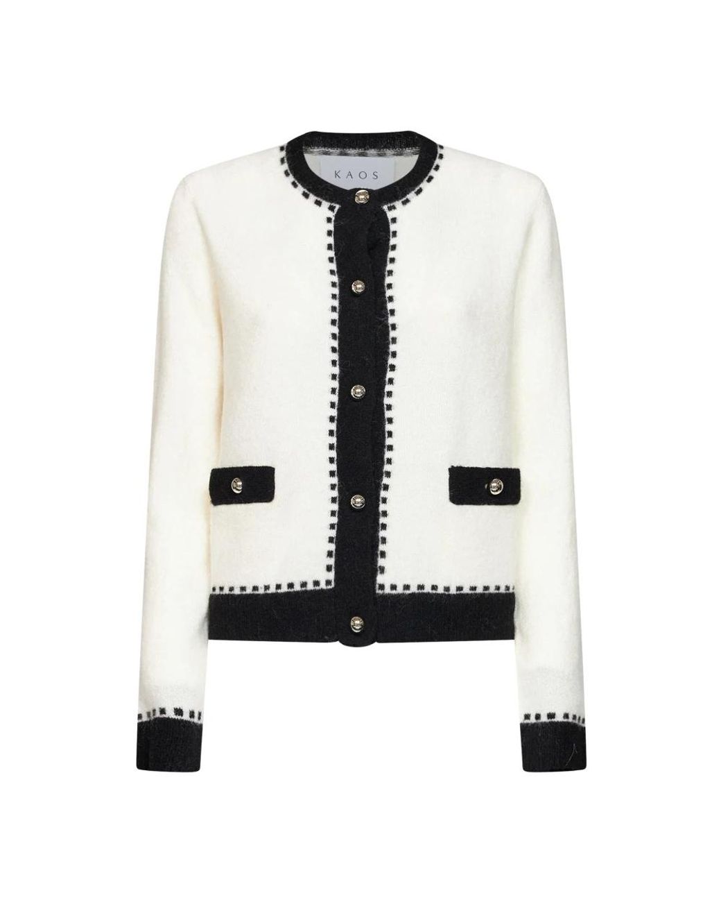 Kaos White Strickjacke