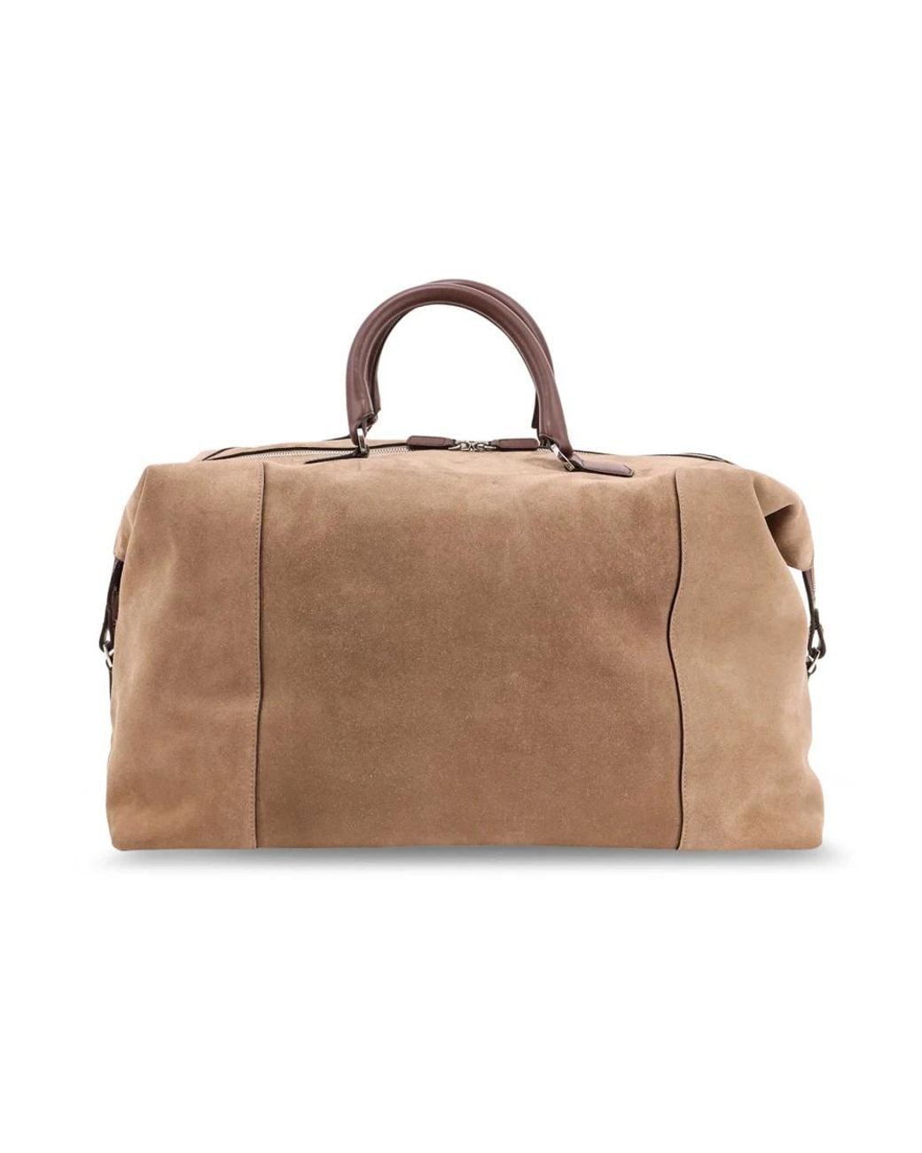 Kiton Brown Weekend Bags for men