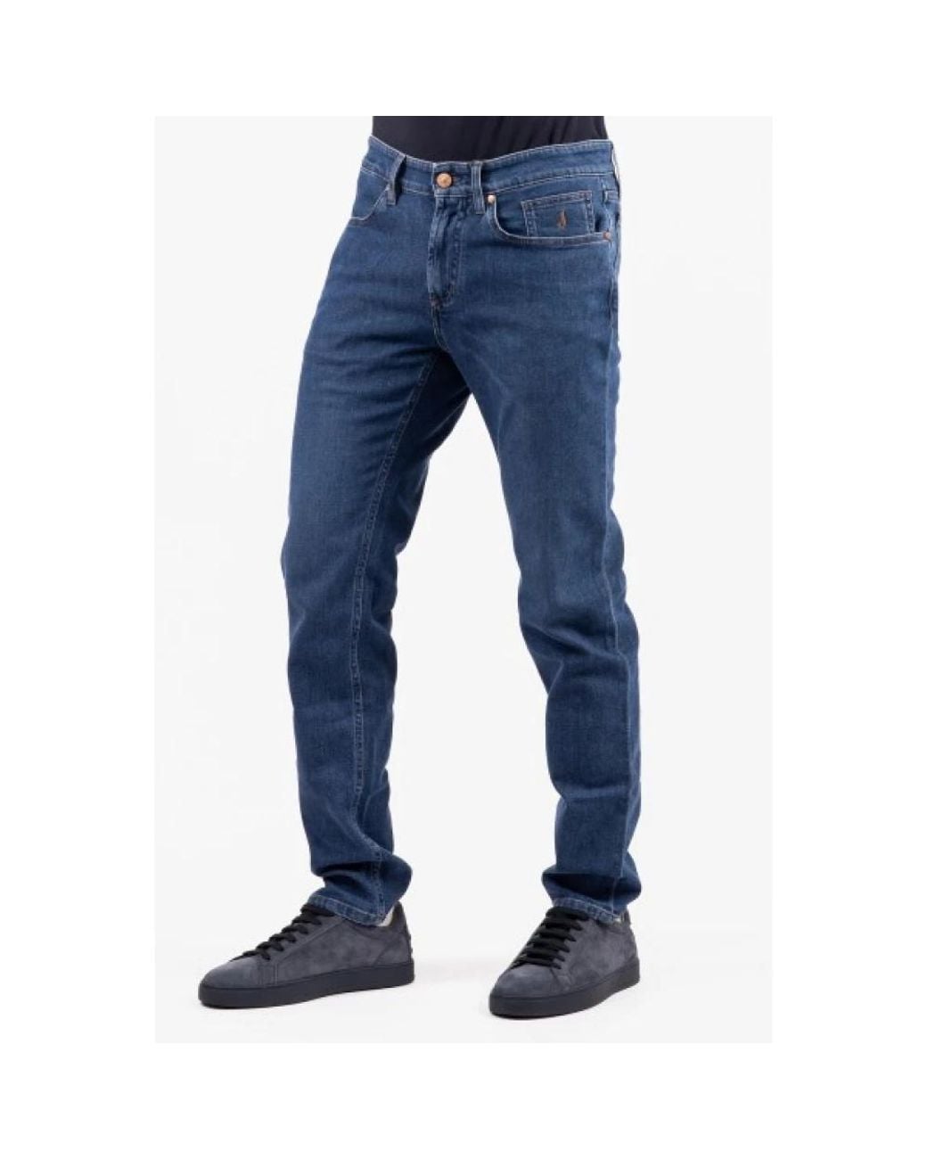 Jeckerson Blue Slim-Fit Jeans for men