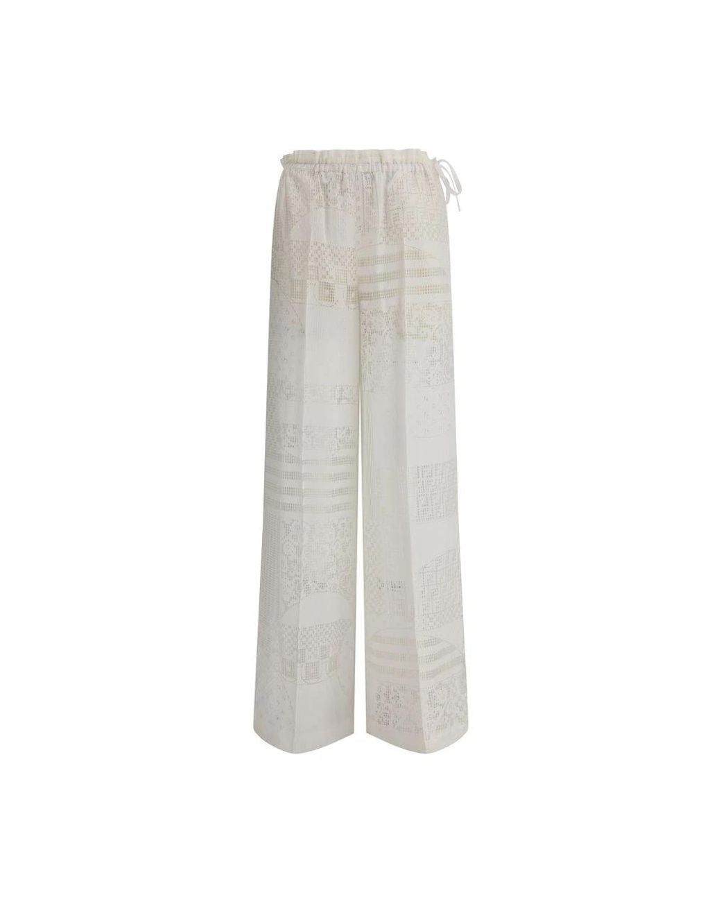 Fendi Gray Patchwork Devo Pants