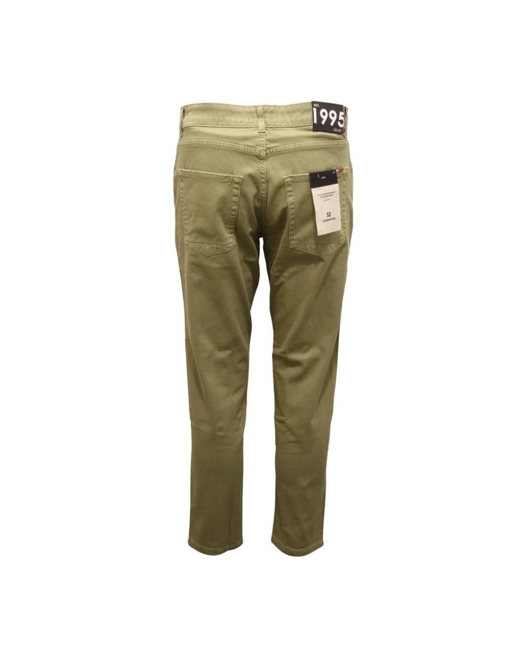 Liu Jo Green Slim-Fit Trousers for men