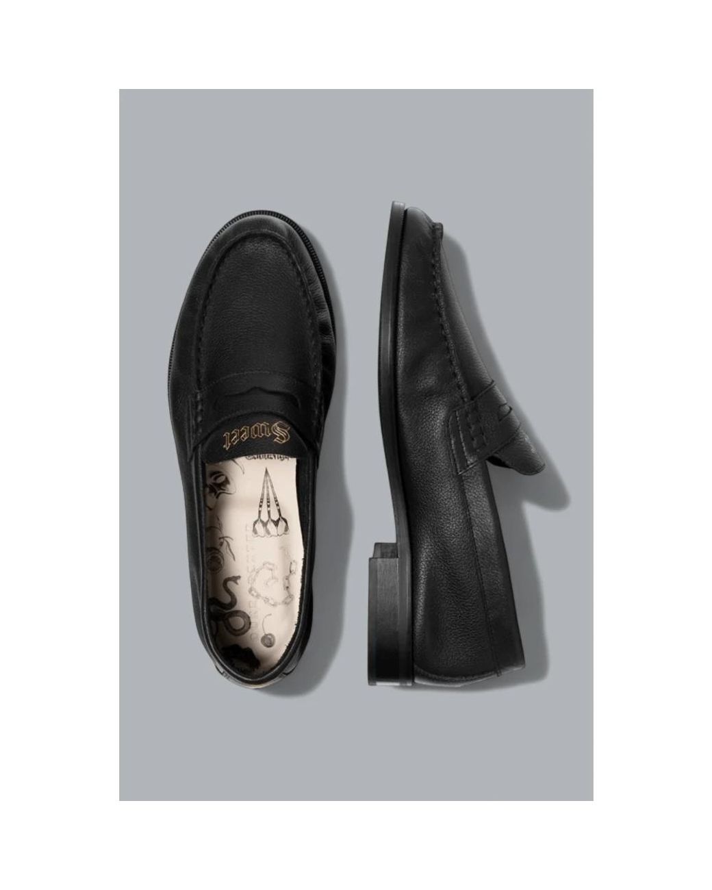 Duke & Dexter Black Loafers for men