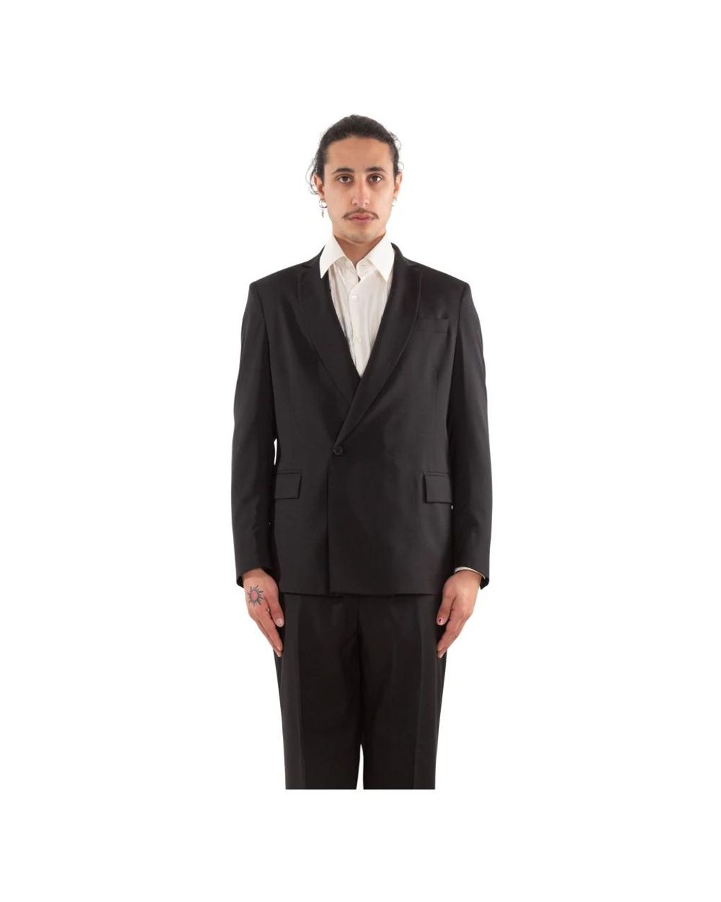 Costumein Jassen ,Zwart ,Wol Fijne Wollen Blazer in het Black voor heren