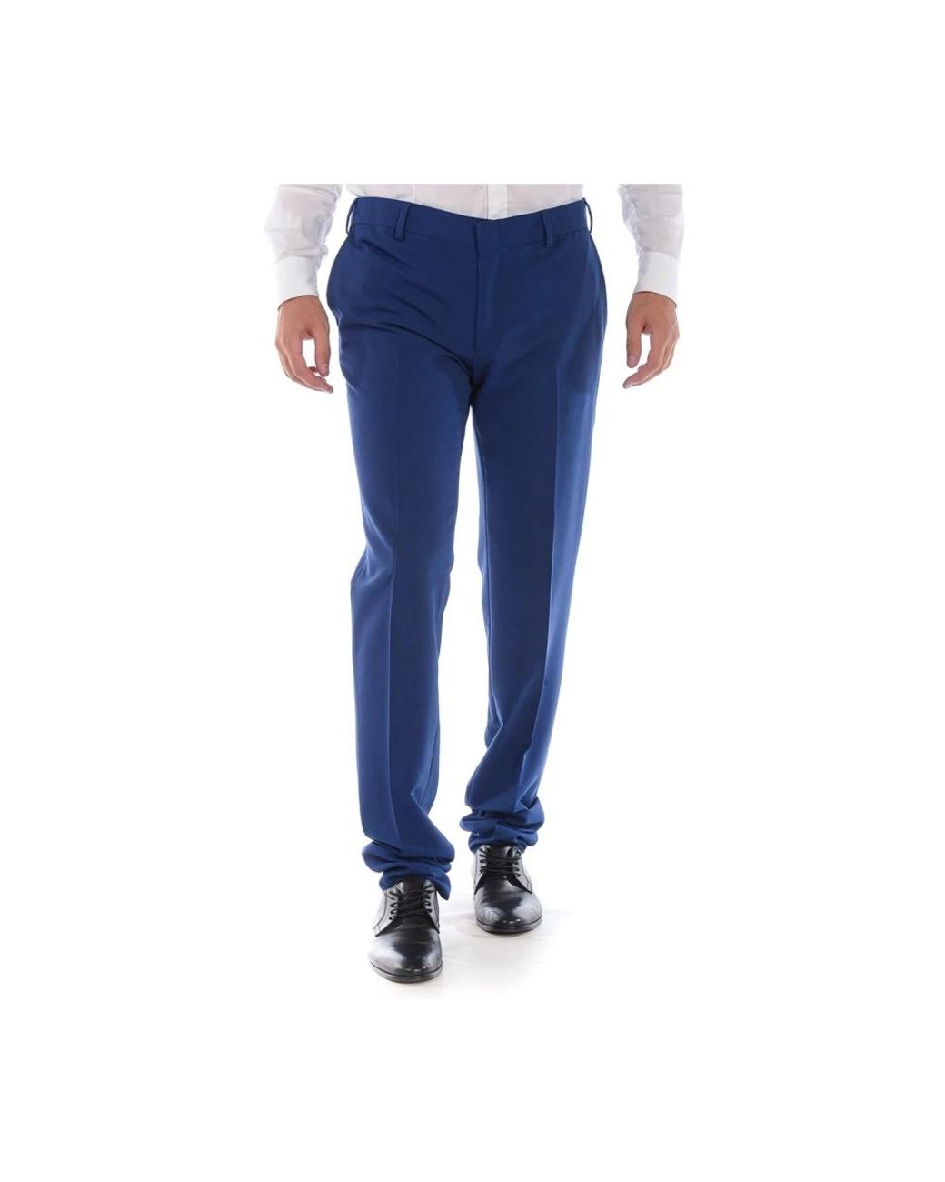 Daniele Alessandrini Blue Suit Trousers for men