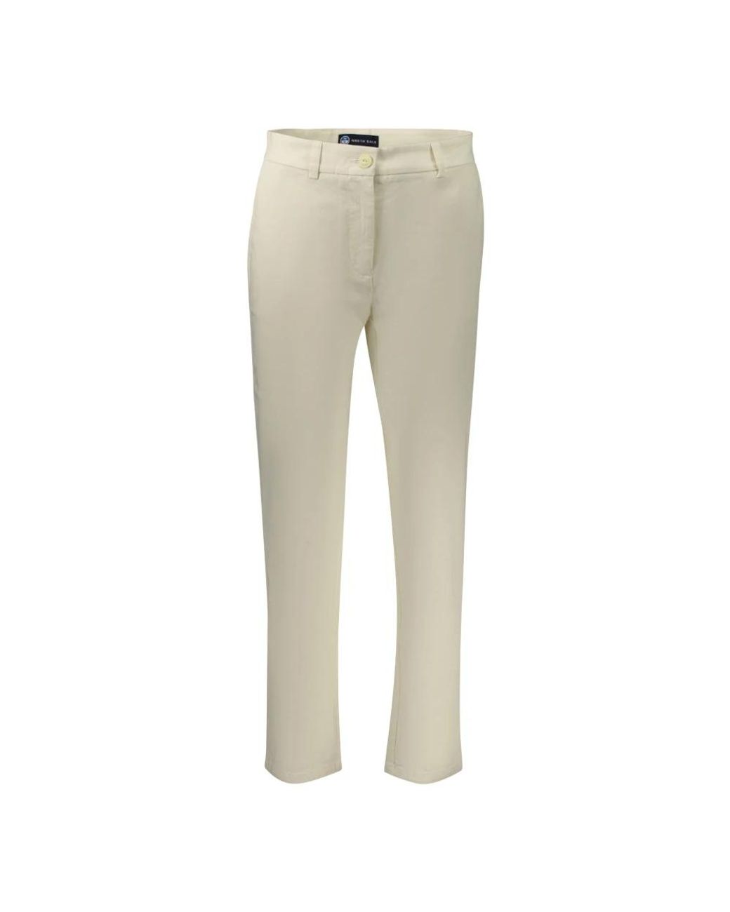 North Sails Broeken ,Wit ,Katoen Slim Fit Chino Broek in het Natural