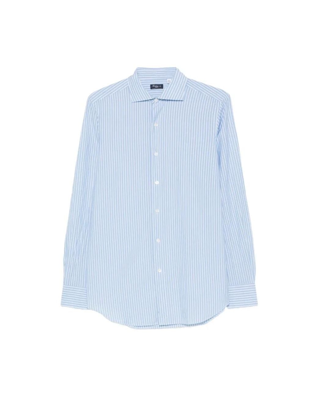 Finamore 1925 Blue Casual Shirts for men