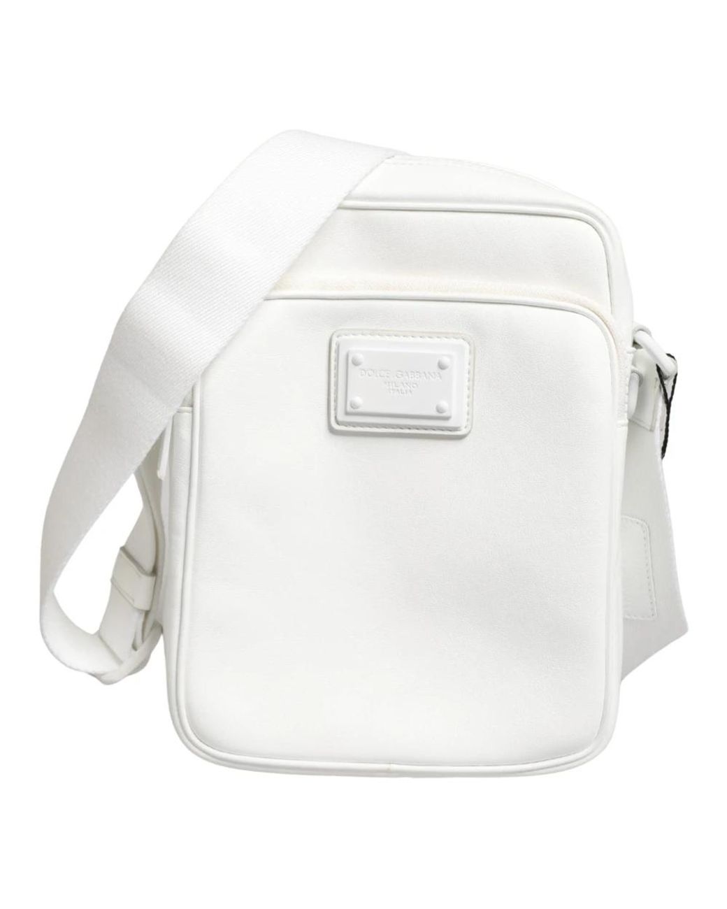 Dolce & Gabbana White Cross Body Bags for men